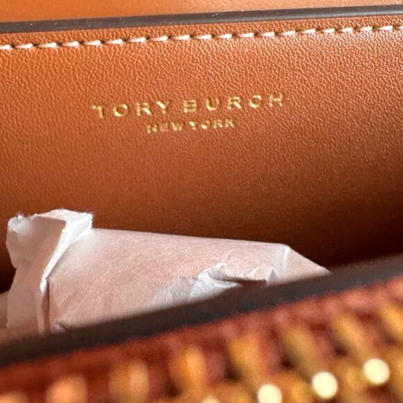 AUTH BRAND NEW Tory Burch Small Eleanor Rectangular Bag in Malt Whiskey $598 - Picture 14 of 17